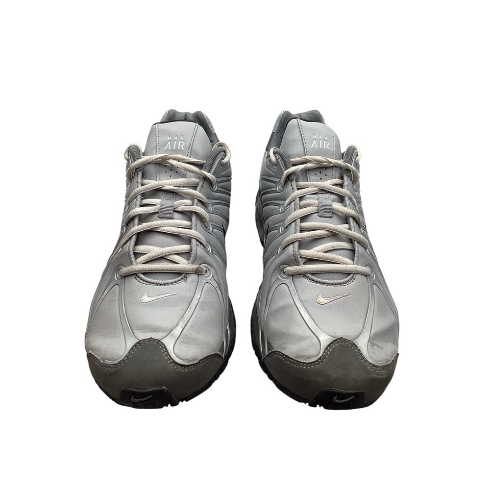 Nike Air Max Athletic Sneakers 316125-012 Gray Leather‎ Lace Up Size 11